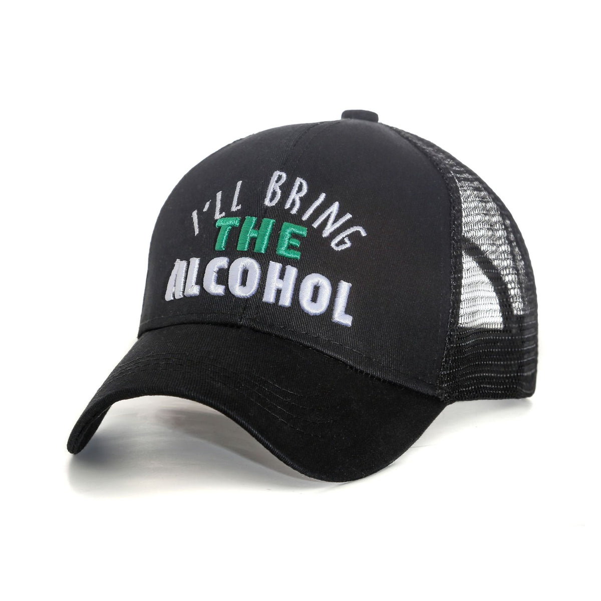 Embroidered Baseball Cap with High Ponytail Design