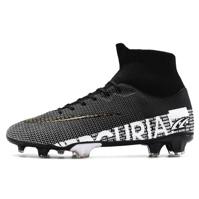 Men's High-Top Soccer Shoes in Bamboo Fiber Material