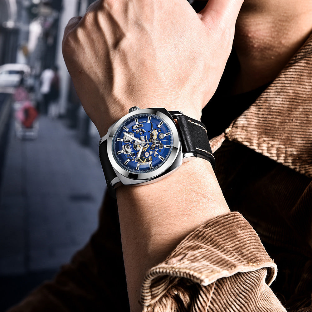 Multi-Functional Hollow Mechanical Waterproof Watch