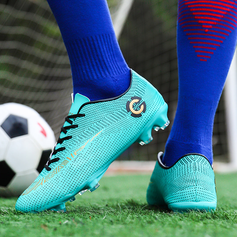 Men's Microfiber Professional Football Shoes for Athletes