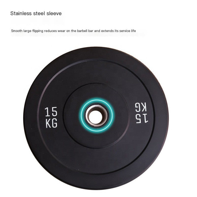 Black Rubber Weight Plates for Powerlifting Competitions