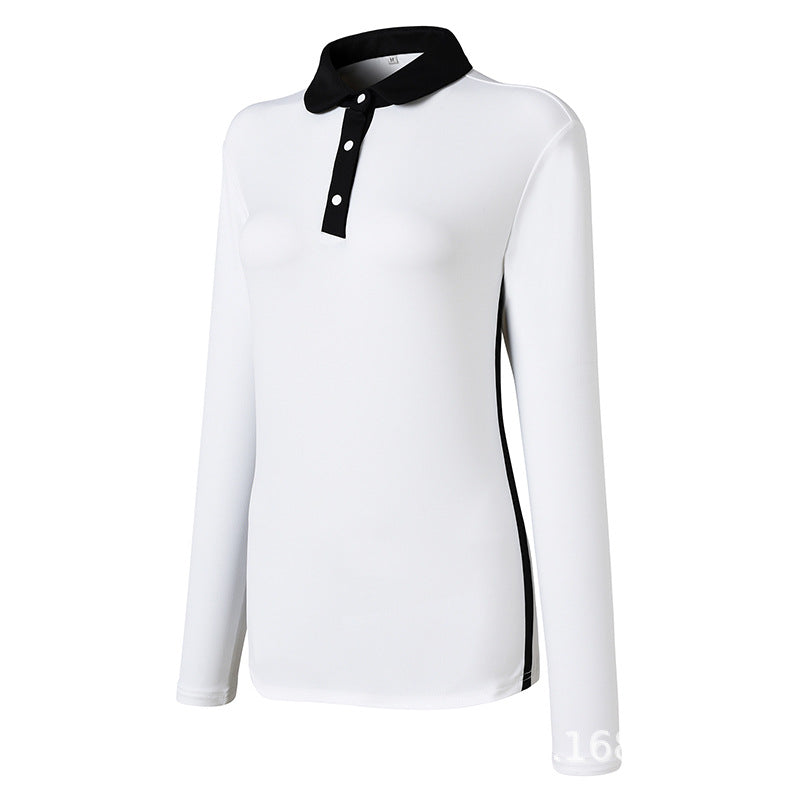 2022 Women's Golf Long Sleeve Top - Stretchy & Moisture-Wicking