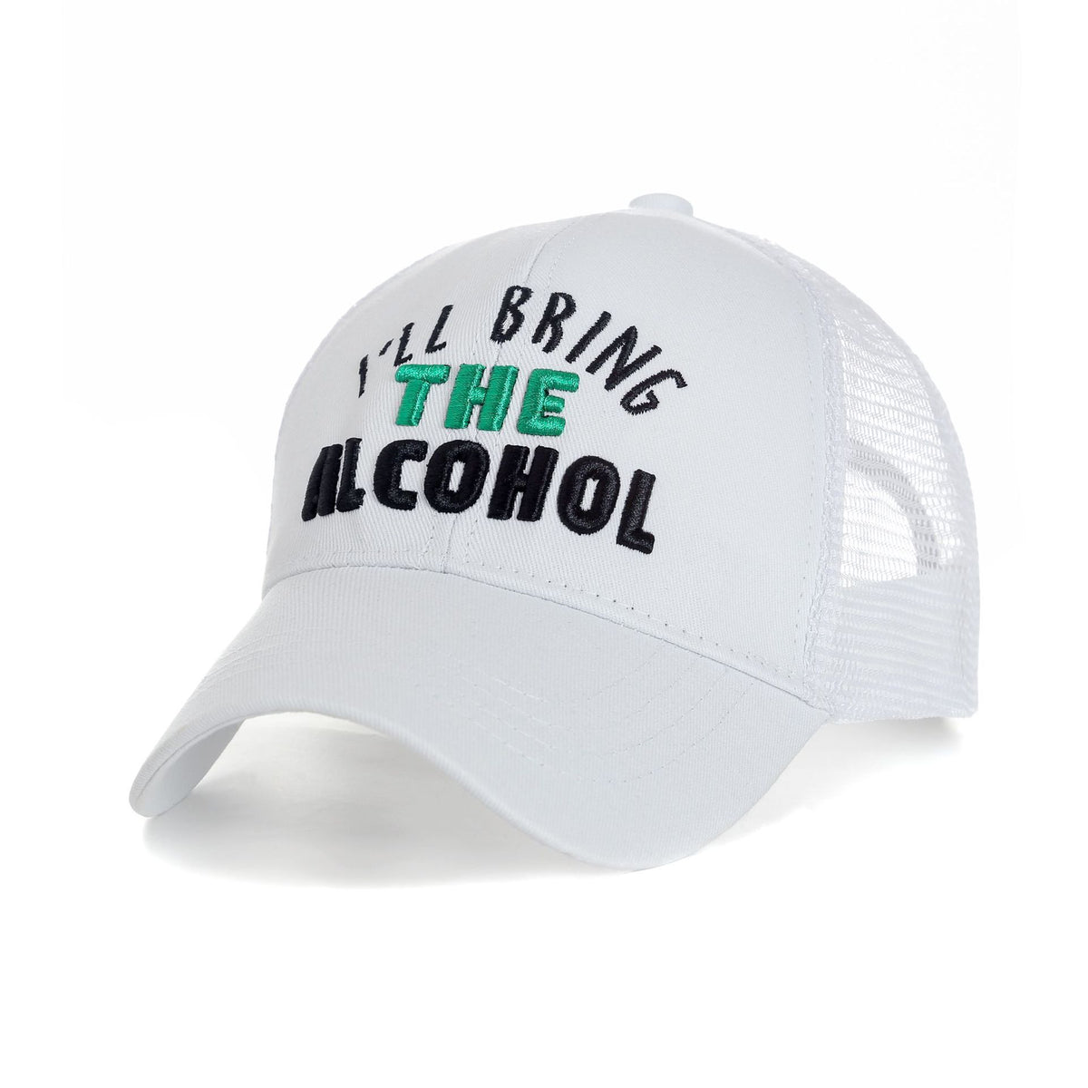Embroidered Baseball Cap with High Ponytail Design