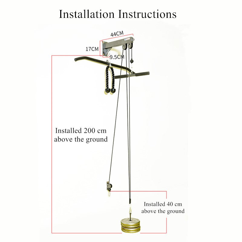 Complete Pulley Cable Machine Attachments for Fitness