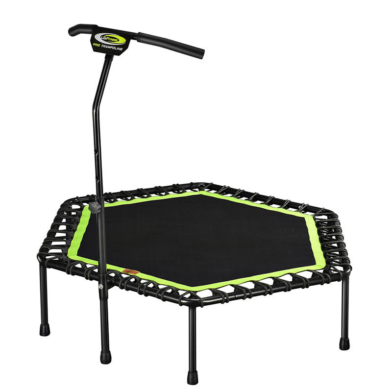Adult Fitness Trampoline 40"/48" Hexagonal with Handles