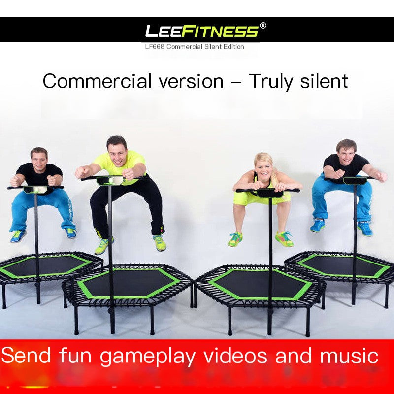 Adult Fitness Trampoline 40"/48" Hexagonal with Handles