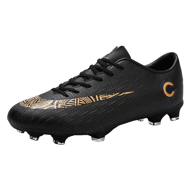 Men's Microfiber Professional Football Shoes for Athletes