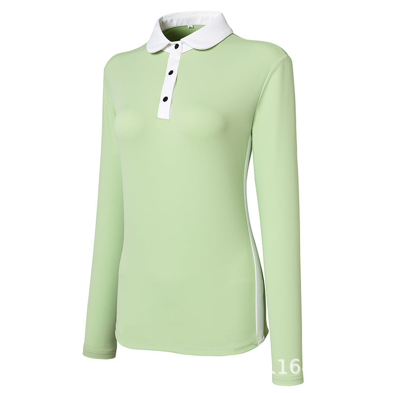 2022 Women's Golf Long Sleeve Top - Stretchy & Moisture-Wicking