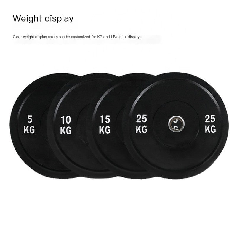 Black Rubber Weight Plates for Powerlifting Competitions