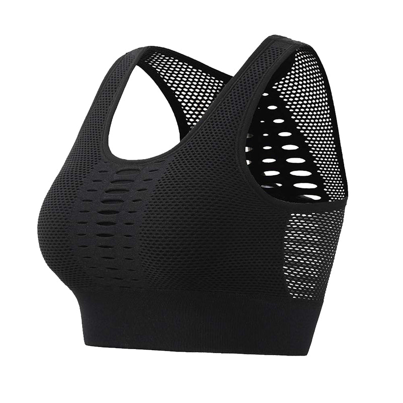 New Winter Mesh Sports Bra - Comfortable and Breathable