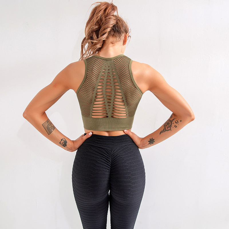 New Winter Mesh Sports Bra - Comfortable and Breathable