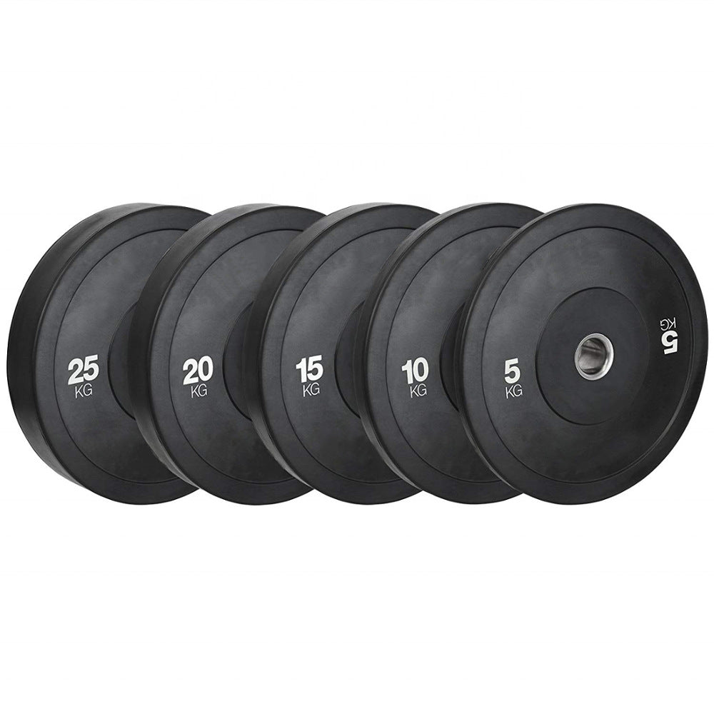 Black Rubber Weight Plates for Powerlifting Competitions