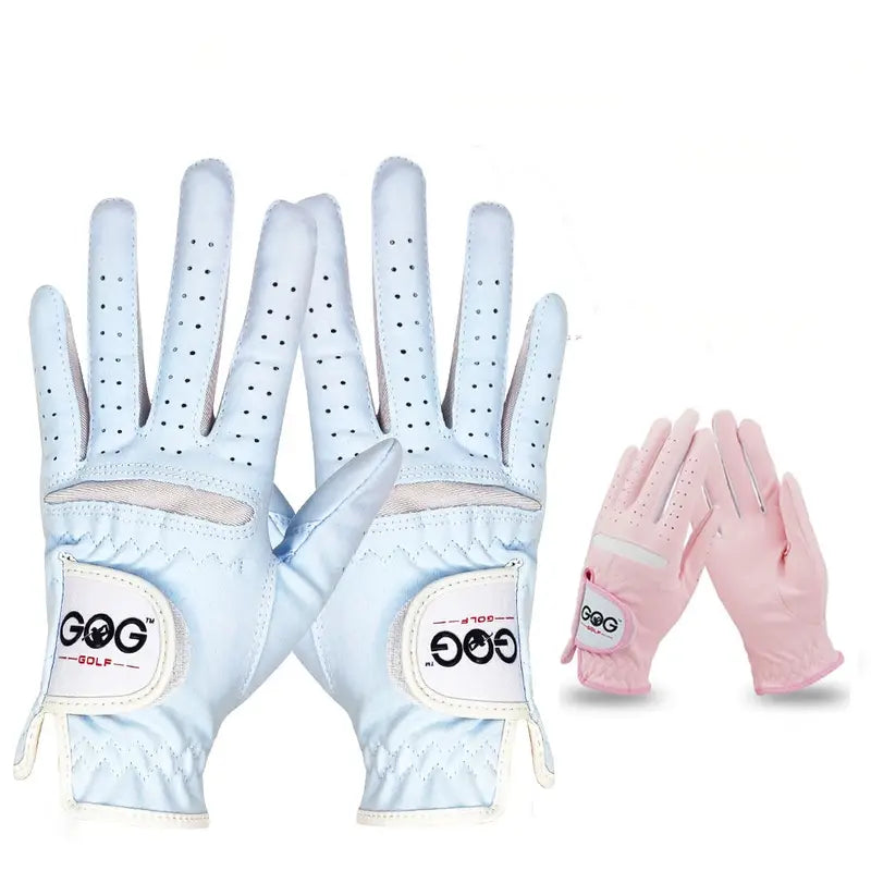 Women's Ultra Slim Pink Golf Gloves for Sports