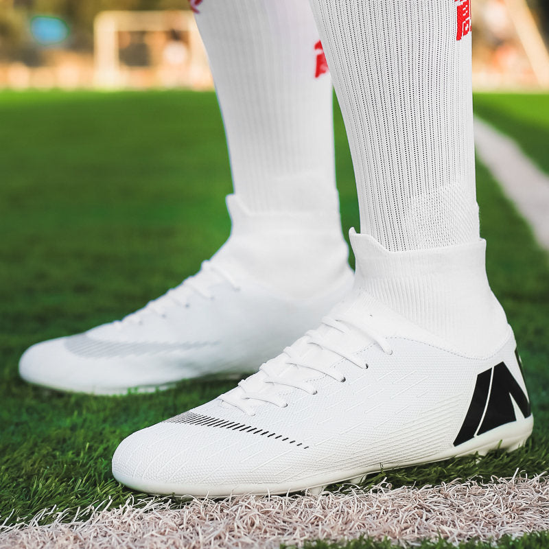 Men's High-Top Soccer Shoes in Bamboo Fiber Material