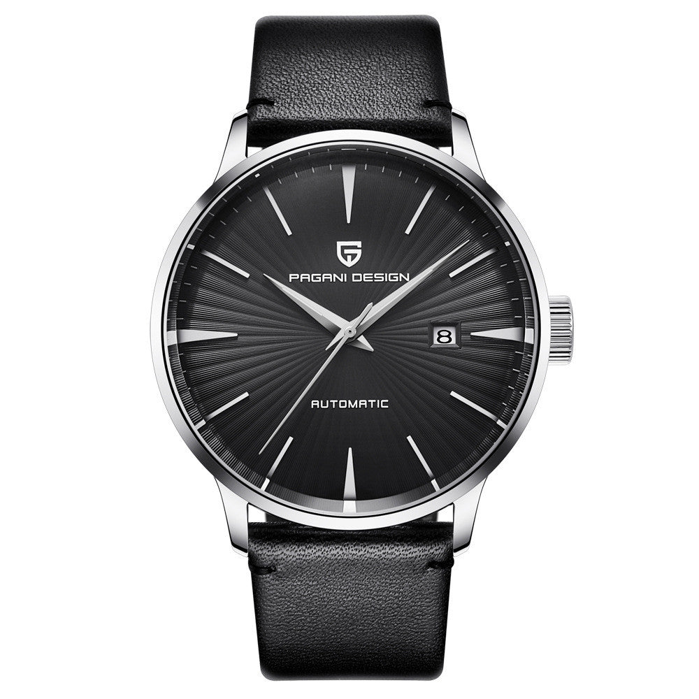 PAGANI DESIGN Men's Genuine Leather Automatic Watch