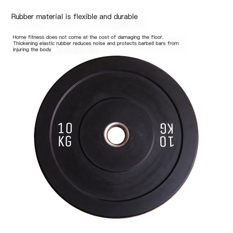 Black Rubber Weight Plates for Powerlifting Competitions
