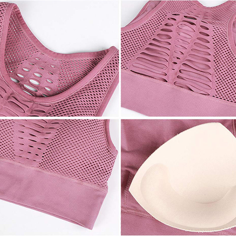 New Winter Mesh Sports Bra - Comfortable and Breathable