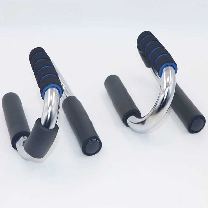 Chromed Push-Up Stand for Home Fitness (S-Shaped)