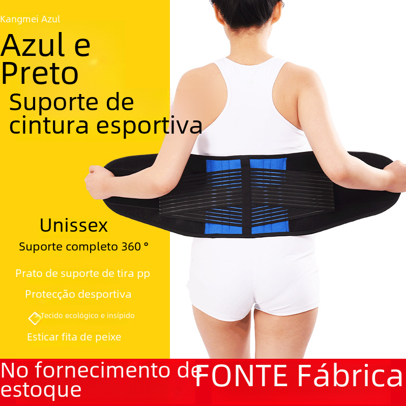 Cross-Border Blue Black Waist Support Belt for Fitness