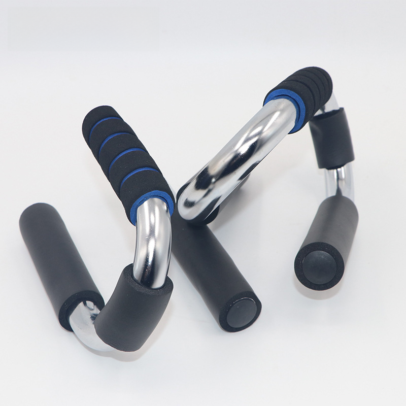Chromed Push-Up Stand for Home Fitness (S-Shaped)