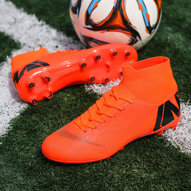 Men's High-Top Soccer Shoes in Bamboo Fiber Material