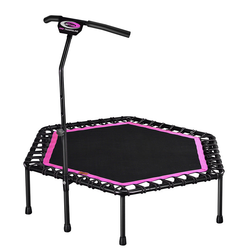 Adult Fitness Trampoline 40"/48" Hexagonal with Handles